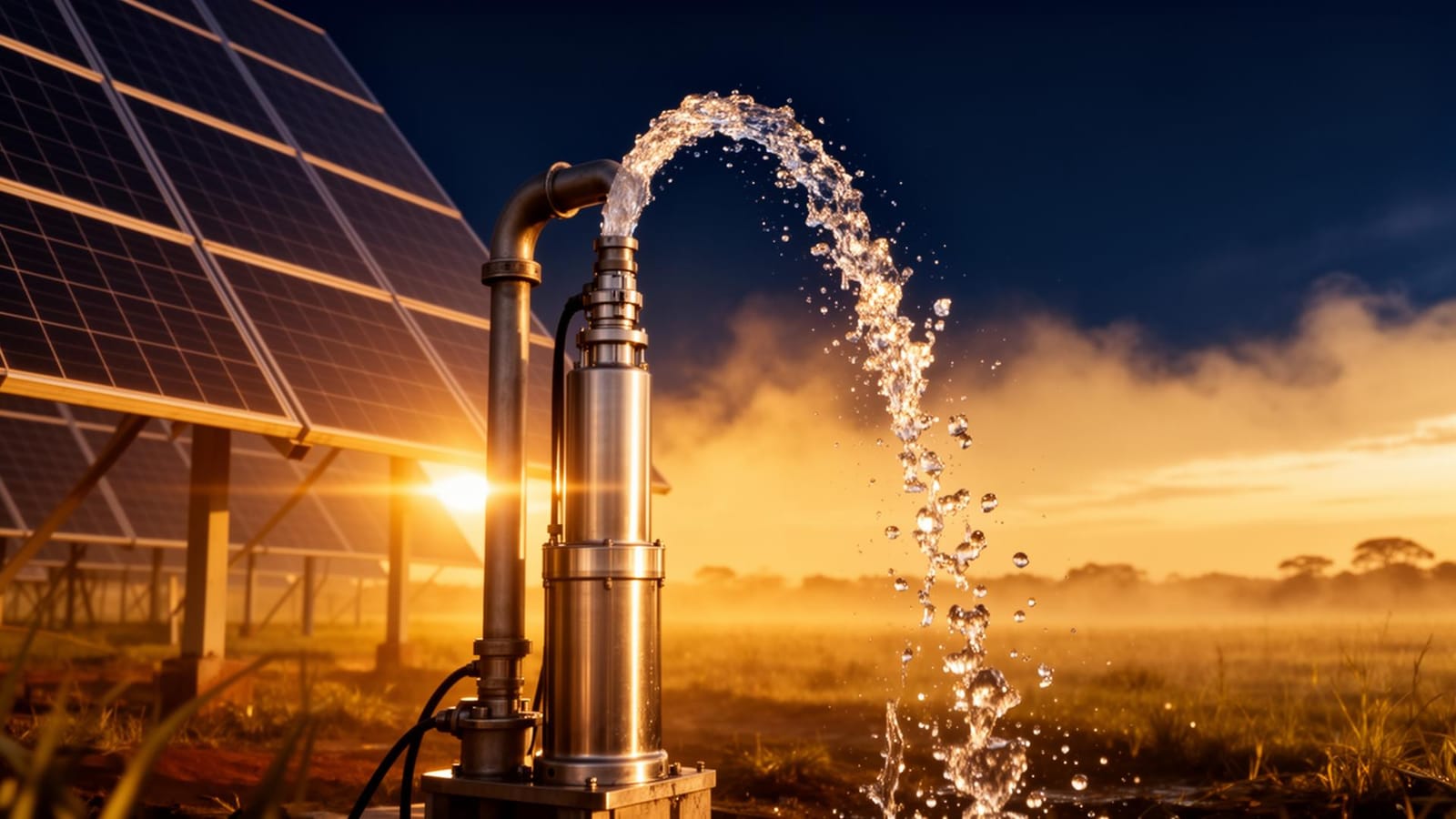 Sistema solar em operação
